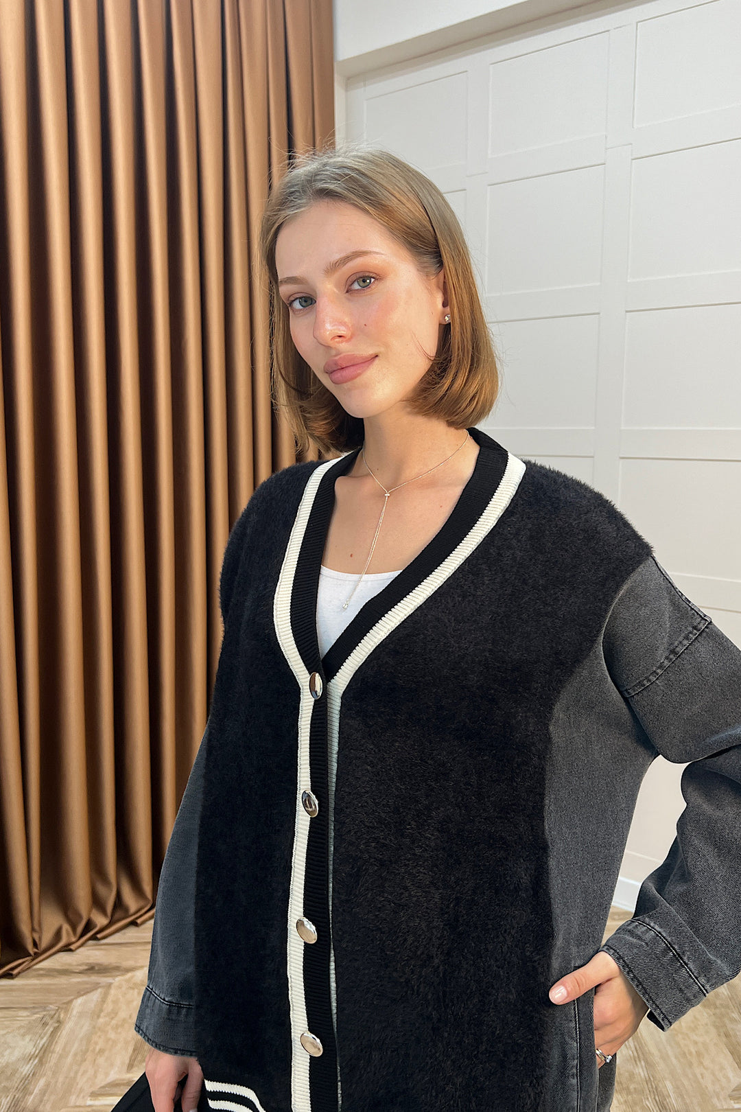 Kedi Sakal Kolej Kot Ceket Siyah 25390-SIYAH