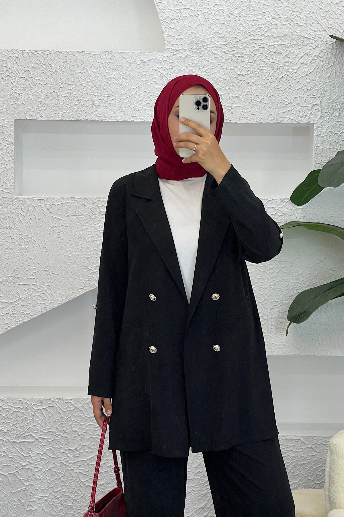 Sandra Ceketli Takım Siyah 5003-SIYAH