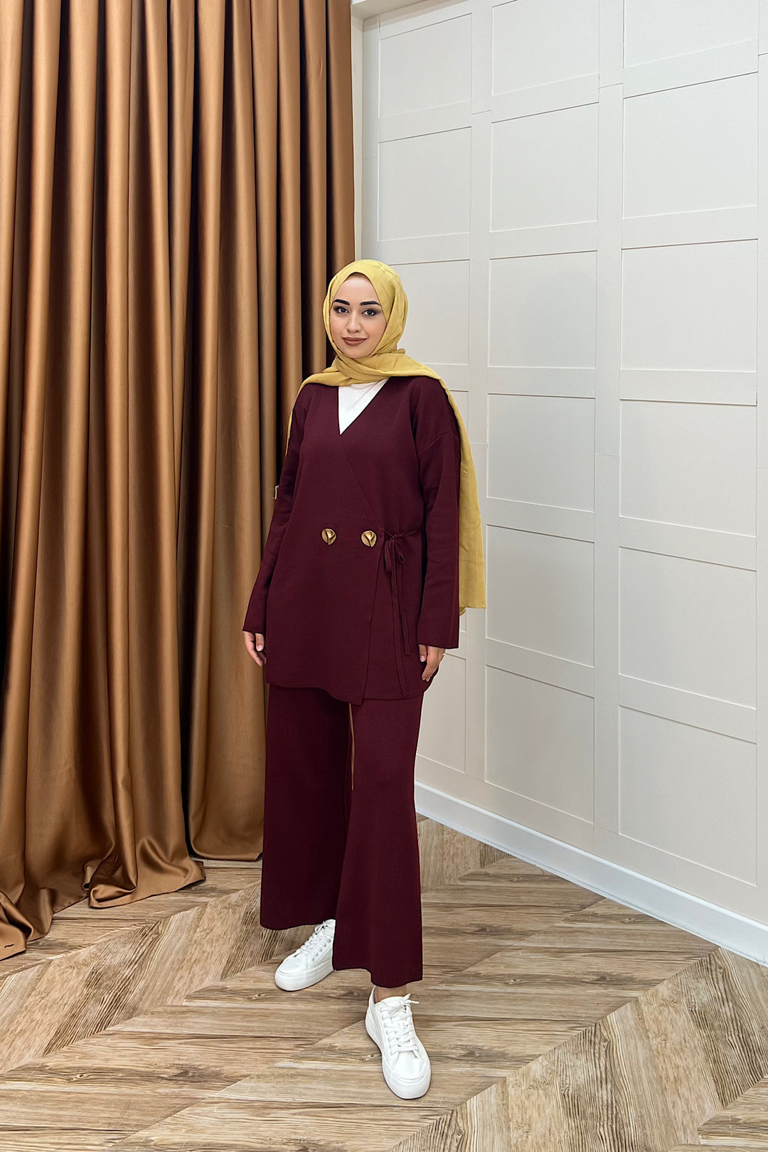 Lyon Merserize Triko Takım Bordo 25310-BORDO