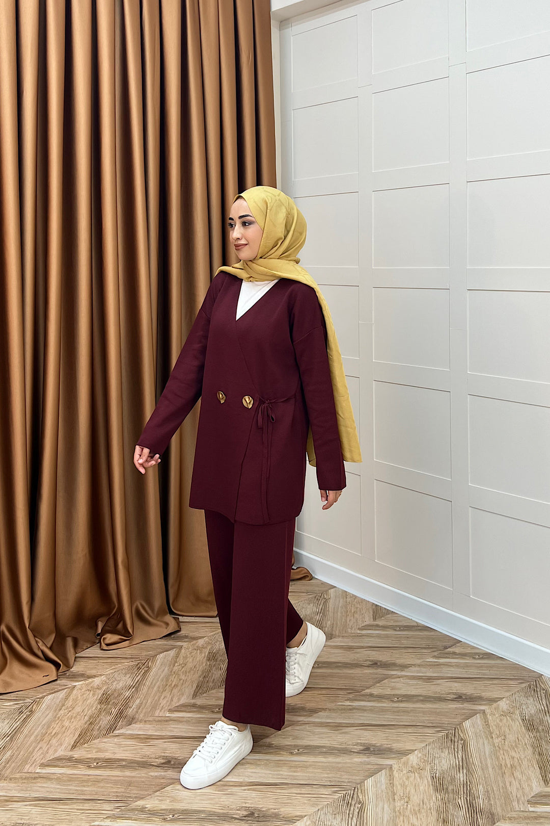 Lyon Merserize Triko Takım Bordo 25310-BORDO