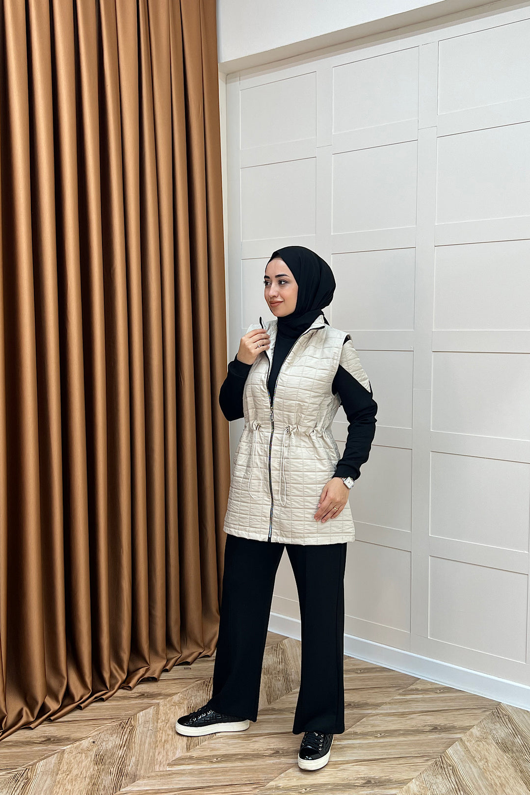 Armoni Kapitone Yelekli Üçlü Takım Taş 6015-Tas