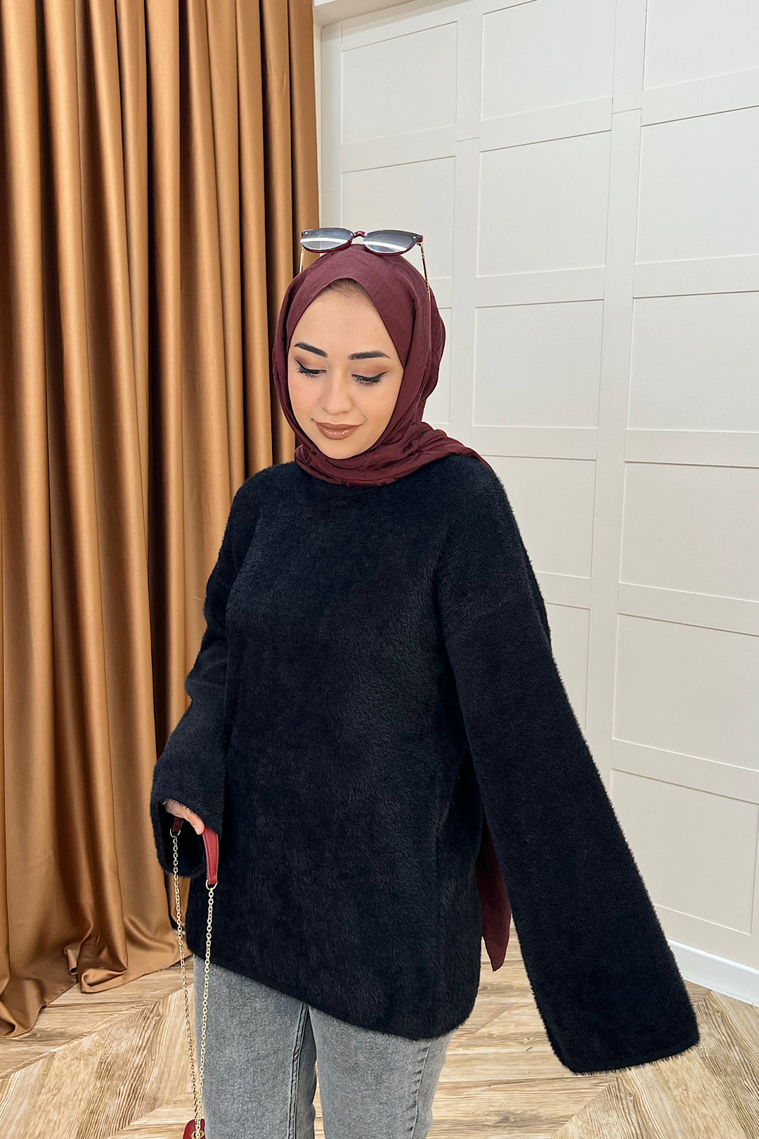 Leyal Triko Kazak Siyah 25440-SIYAH