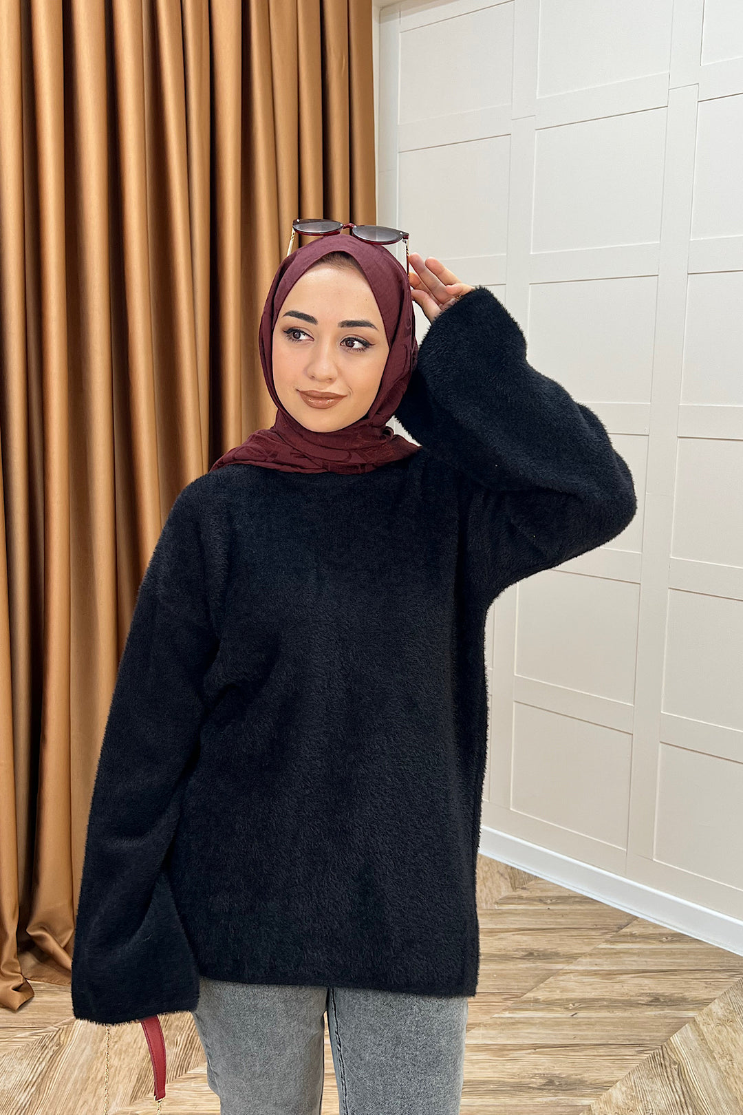 Leyal Triko Kazak Siyah 25440-SIYAH