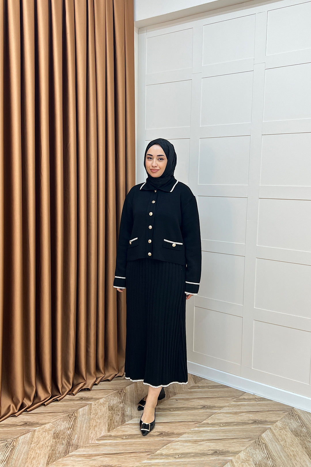 Roma Etekli Triko Takım Siyah 20999-SIYAH