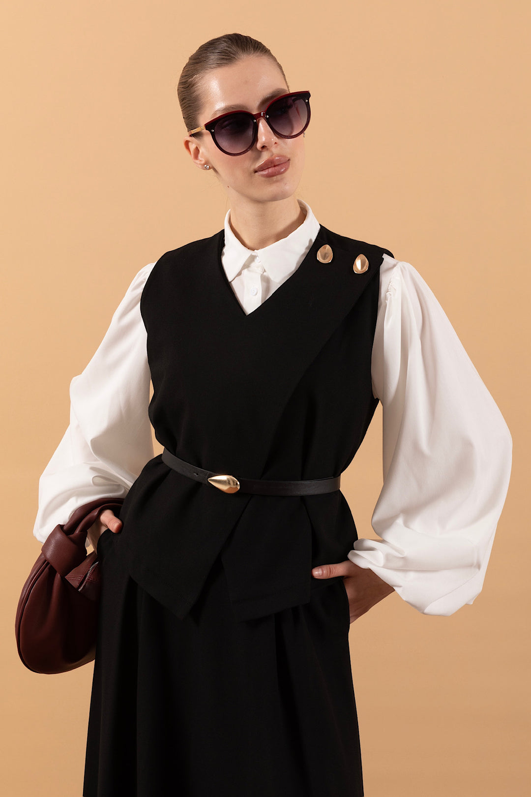 İkili Etek Takım Siyah 1633-SIYAH