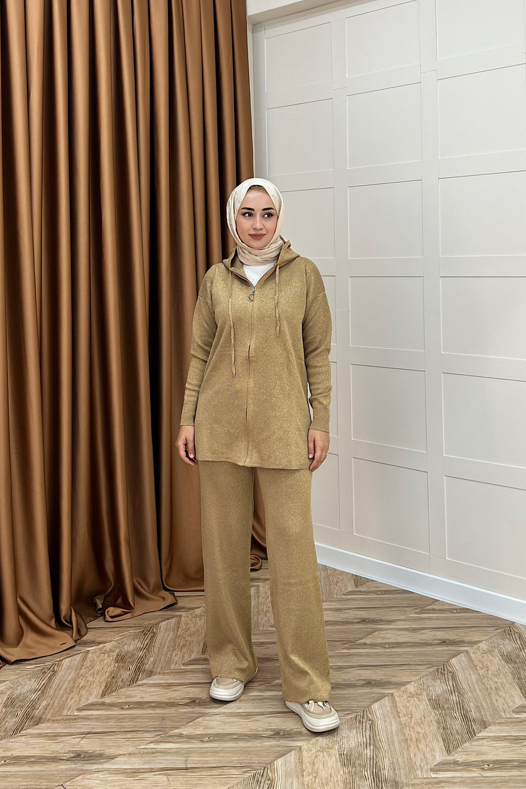 Rio Simli Triko Takım Camel 24600-CAMEL