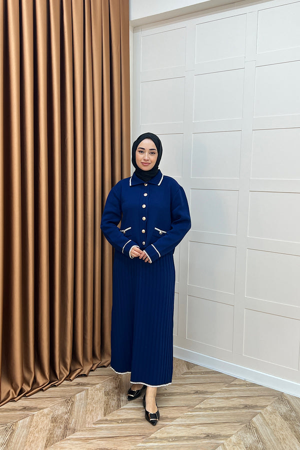 Roma Etekli Triko Takım Lacivert 20999-LACIVERT