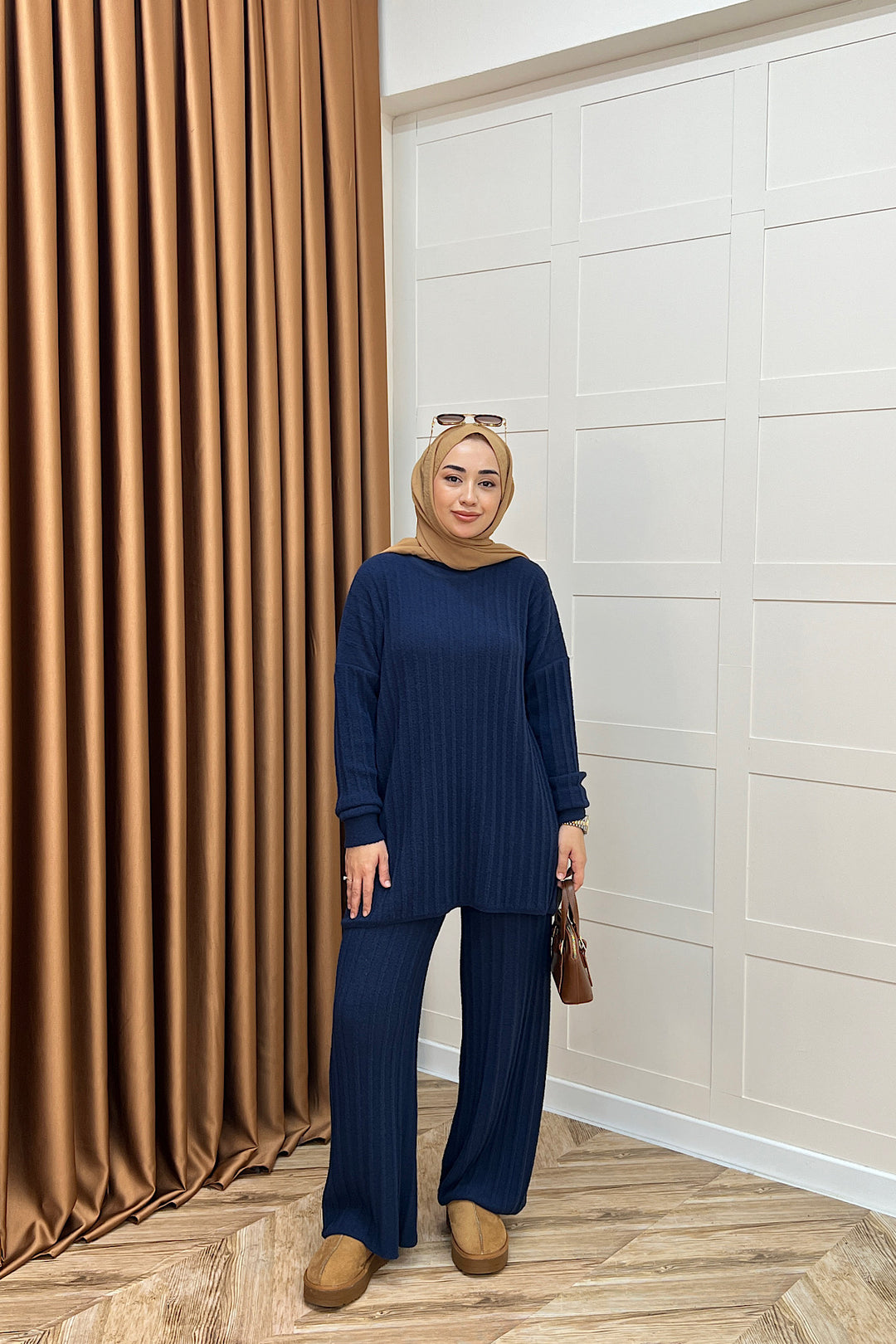 Kripto Keçe Sakal Triko Takım Lacivert 25560-LACIVERT