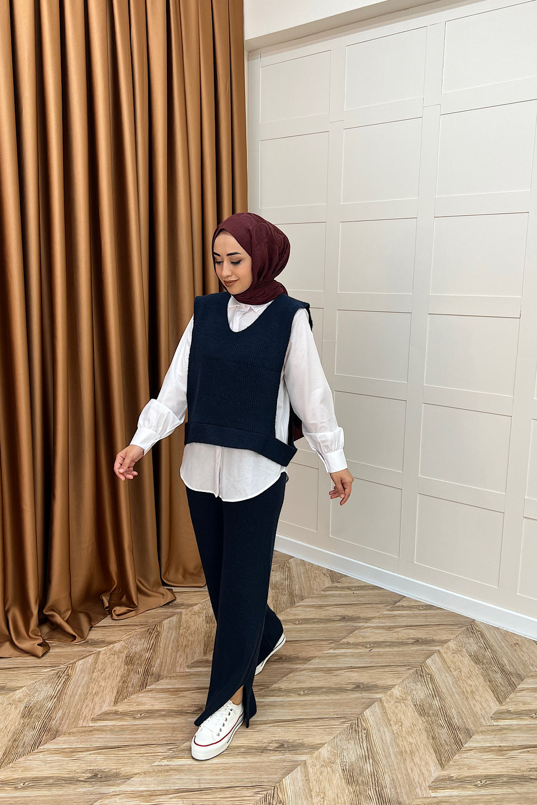 Venüs Üçlü Triko Takım Lacivert 25450-LACIVERT