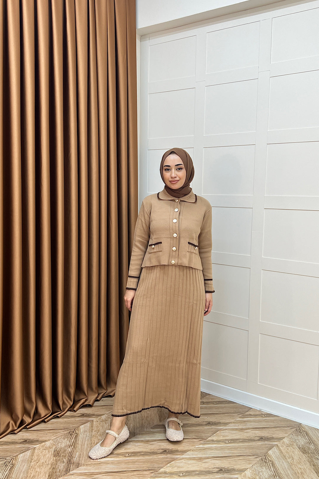 Roma Etekli Triko Takım Camel 20999-CAMEL