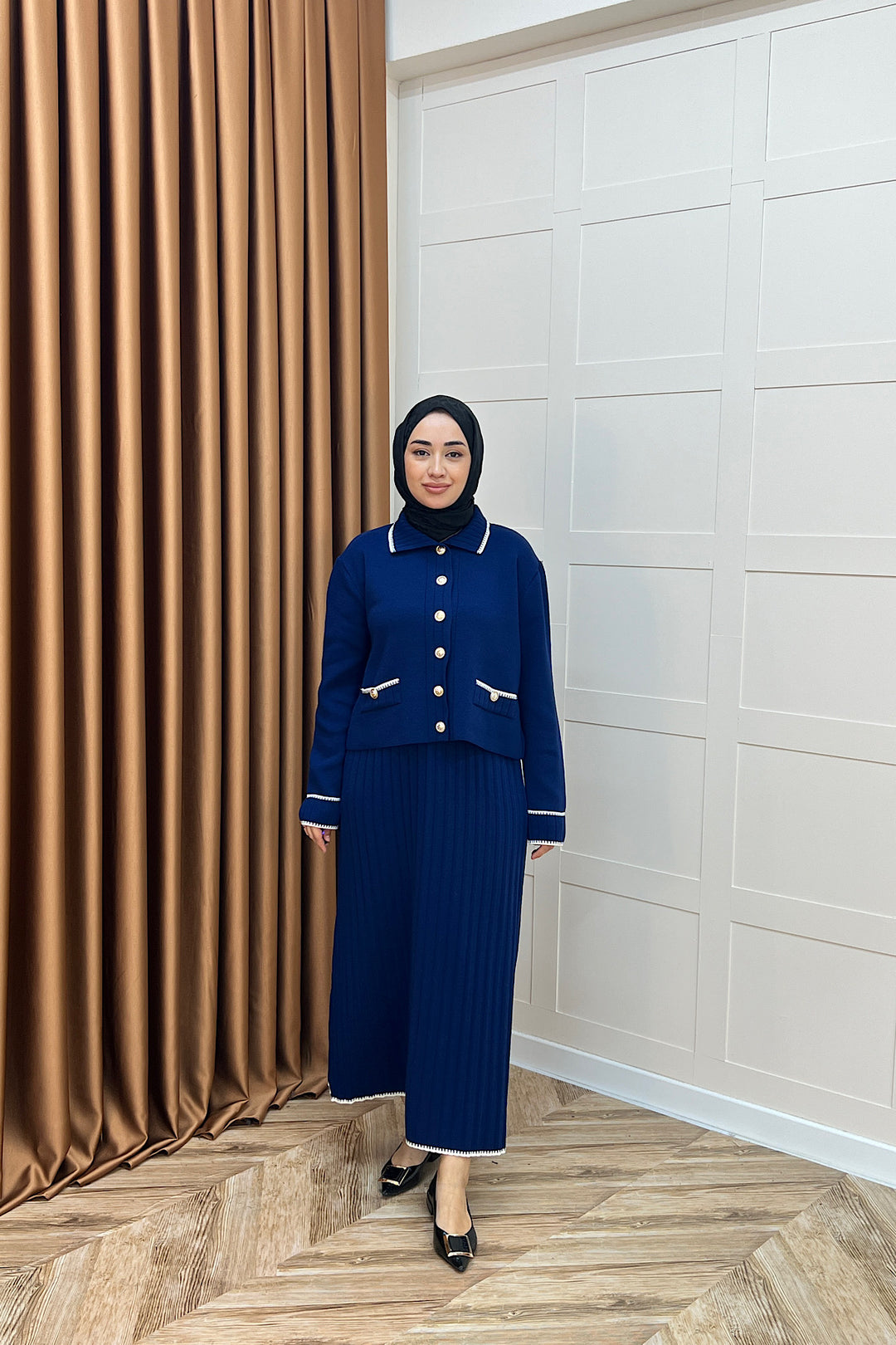 Roma Etekli Triko Takım Lacivert 20999-LACIVERT