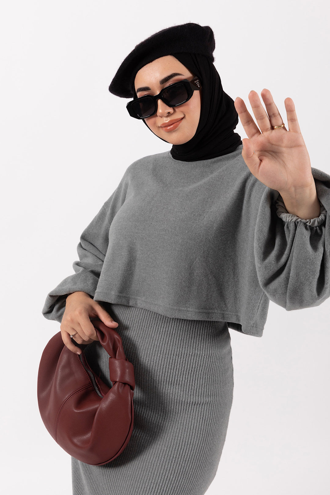 Lamis İkili Elbise Antrasit 24K4982-ANTRASIT