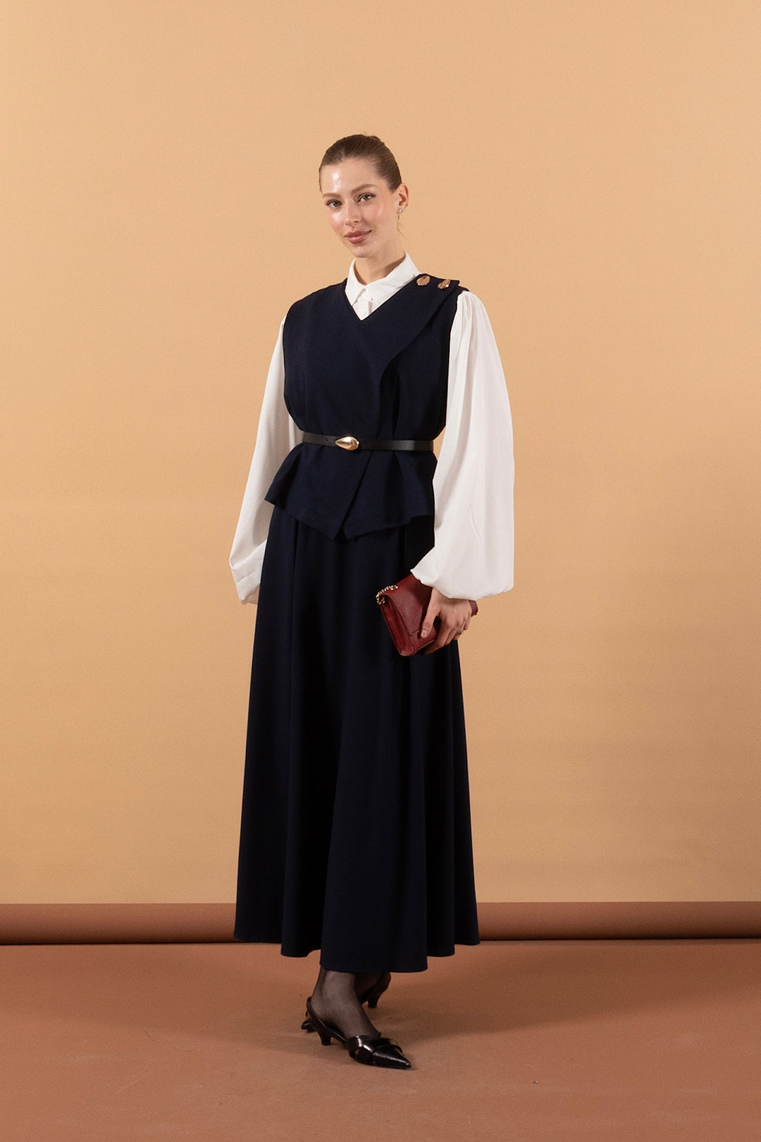 İkili Etek Takım Lacivert 1633-LACIVERT