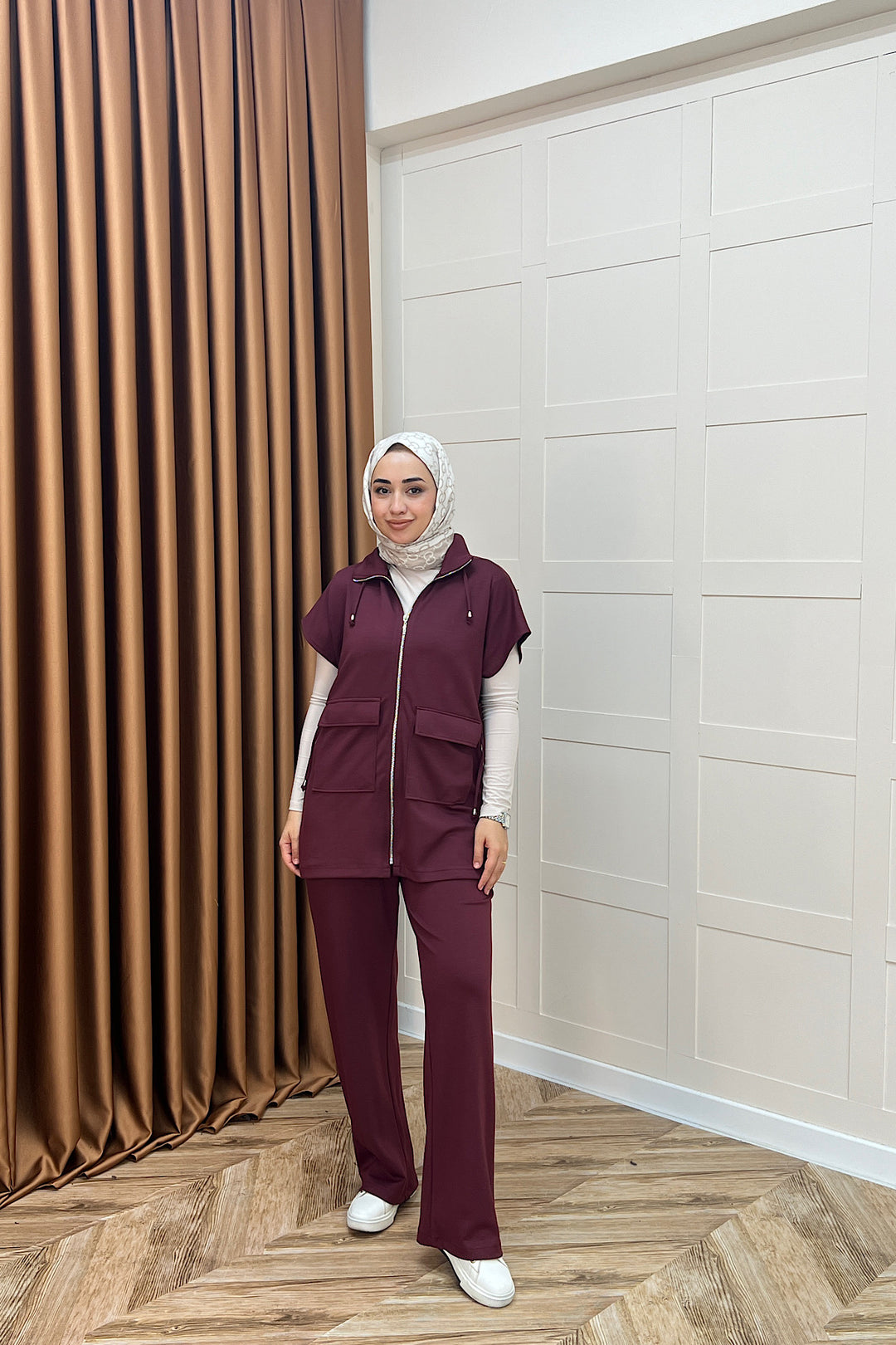 Lia Yelekli Takım Bordo 2023-BORDO