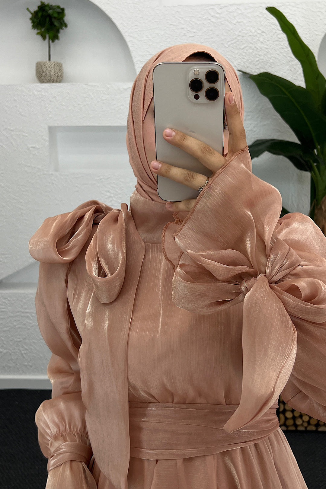 Leyla Abiye Vizon 9009-VIZON