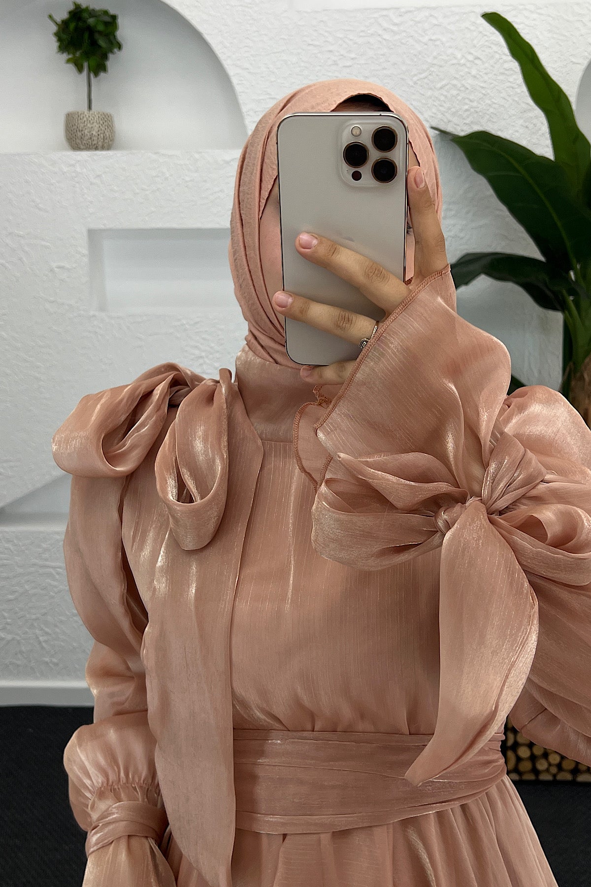 Leyla Abiye Vizon 9009-VIZON