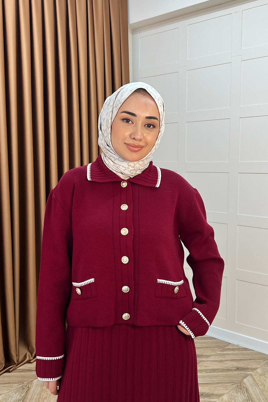 Roma Etekli Triko Takım Bordo 20999-BORDO