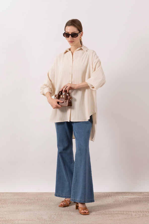 Çizgi Detay Tunik Taş 01573-TAS