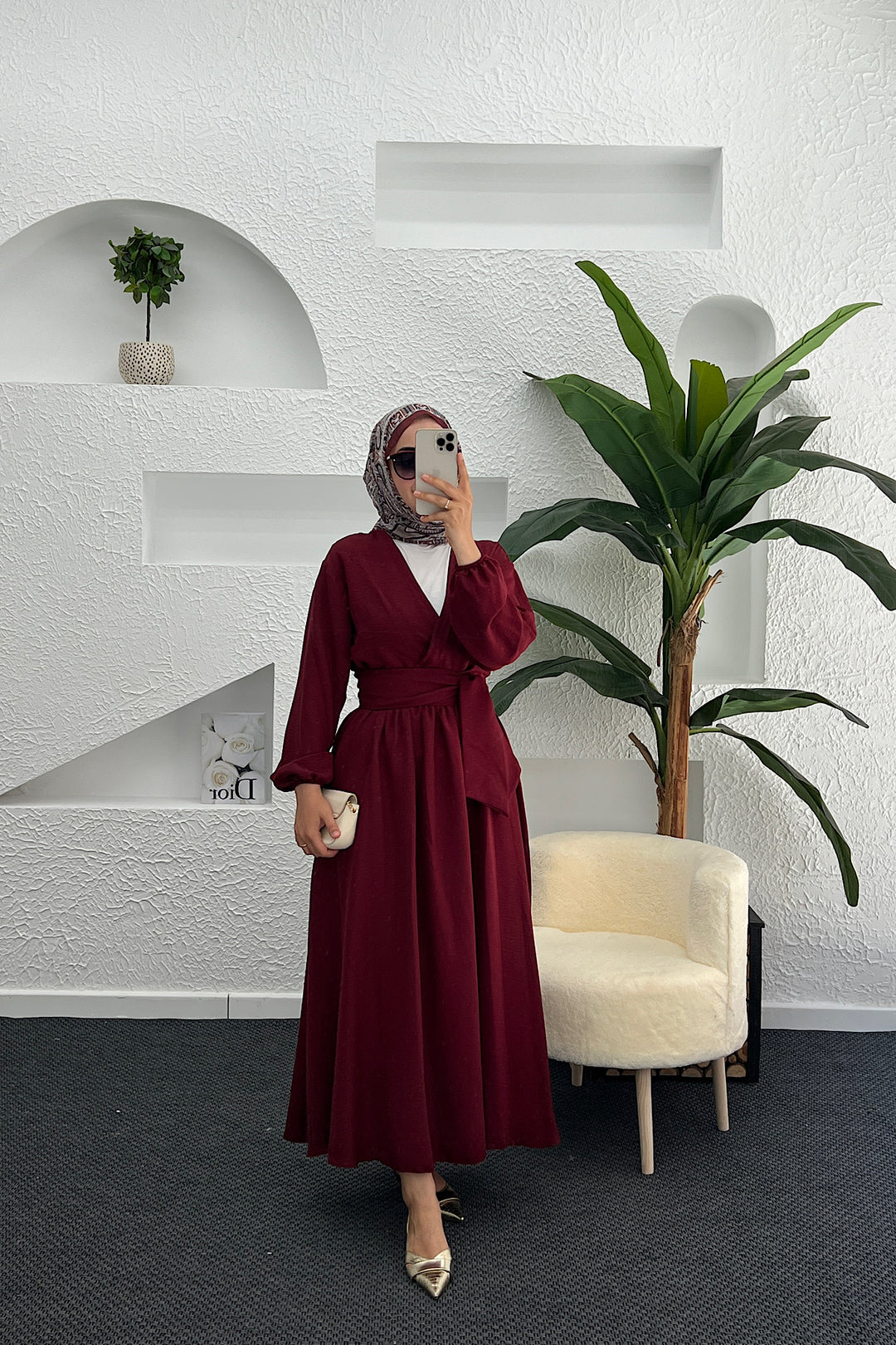 Mirella Etekli Takım Bordo 2110-BORDO