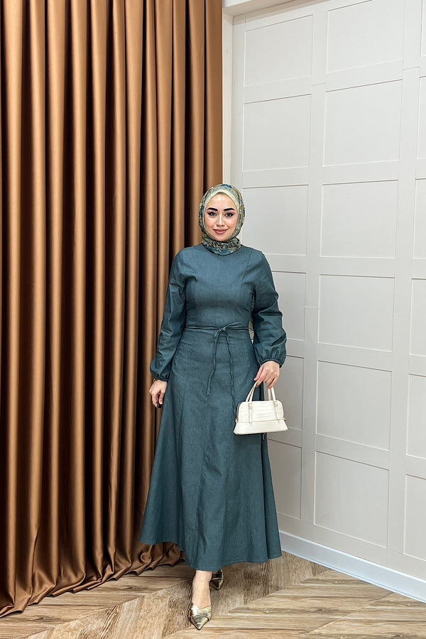 Gloria Kot Elbise Yeşil 5028-YESIL