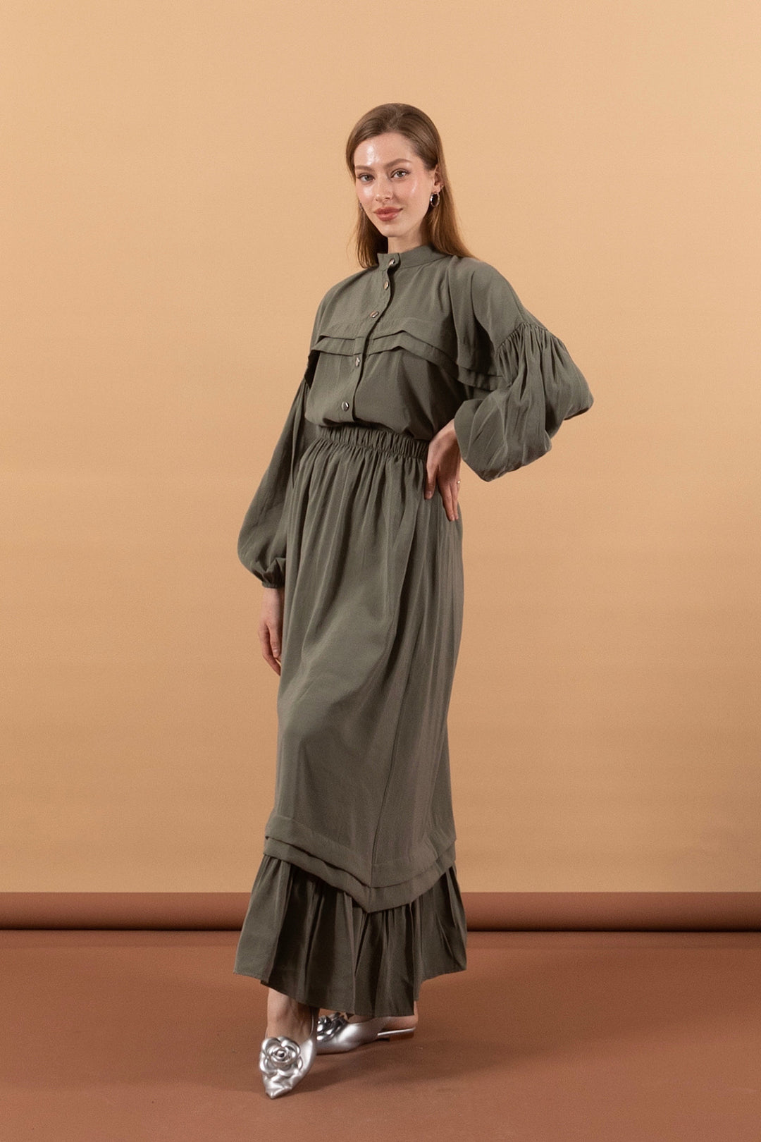 Luna Etekli Takım Haki 2101-HAKI