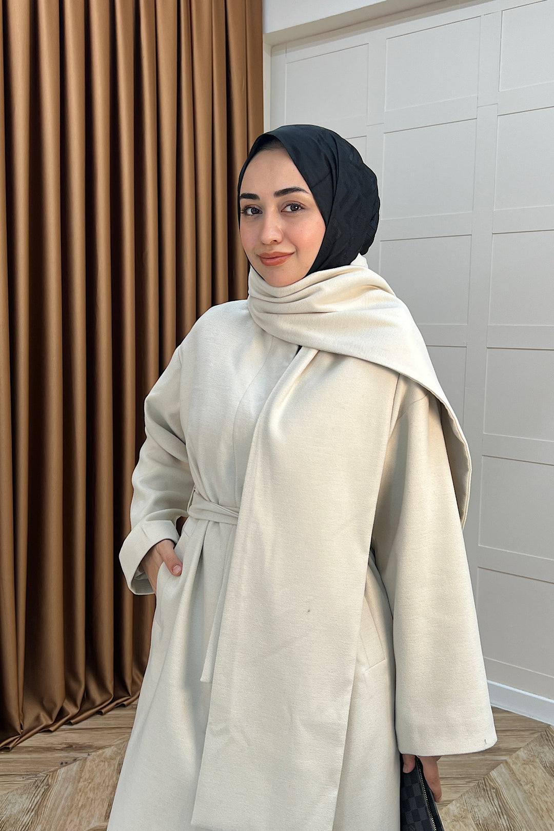 Siena Atkı Detay Kaşe Kaban Taş 5530-TAS