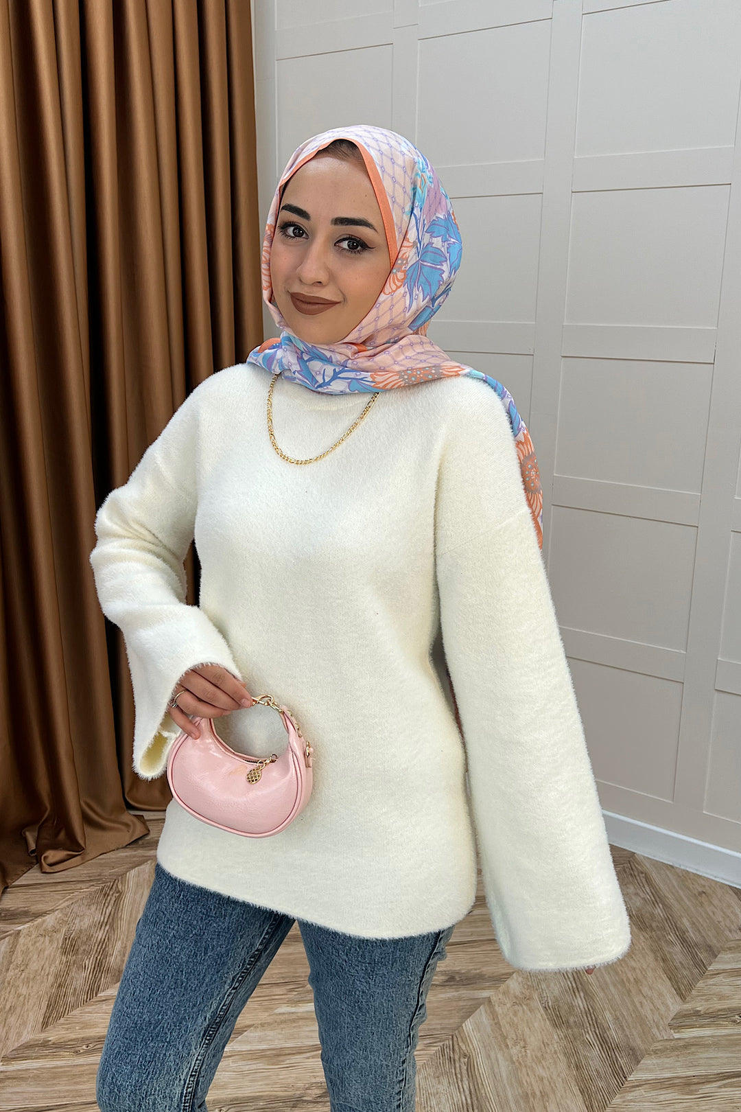 Leyal Triko Kazak Ekru 25440-EKRU