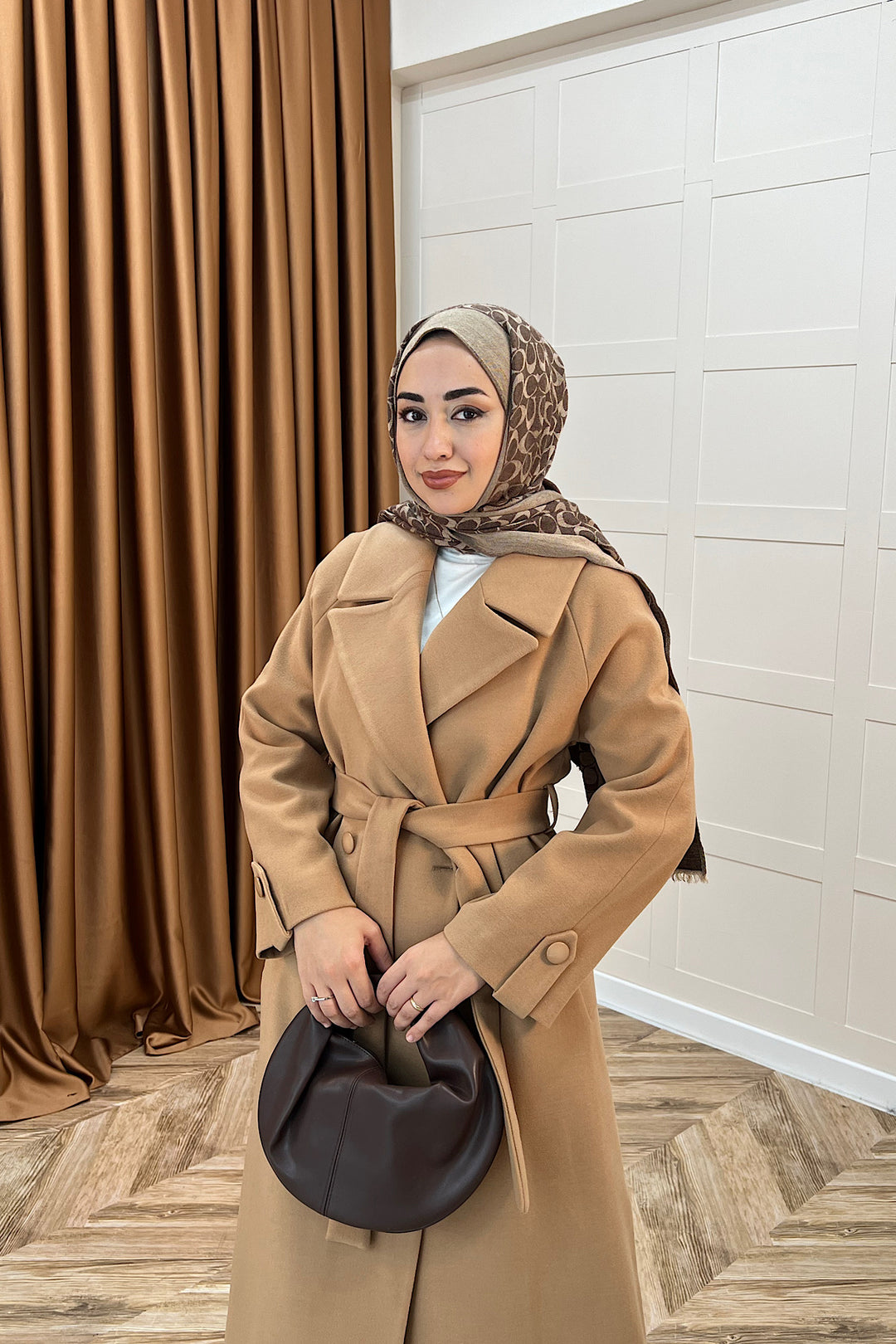 Martina Yırtmaçlı Kaban Camel 5508-CAMEL