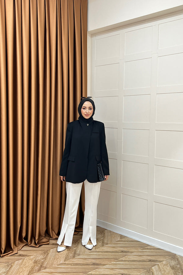 Sara Blazer Ceket Siyah 70147-SIYAH