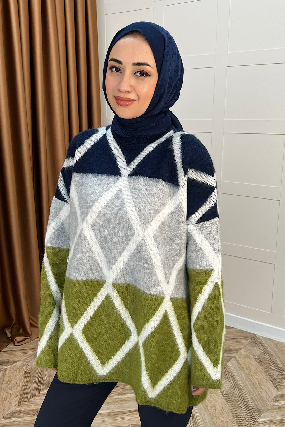 Lones Triko Kazak Yeşil 241280-YESIL