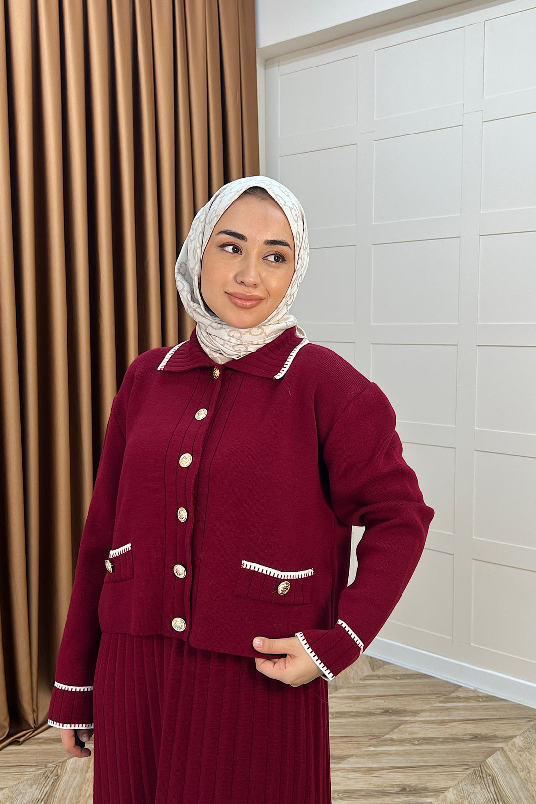 Roma Etekli Triko Takım Bordo 20999-BORDO