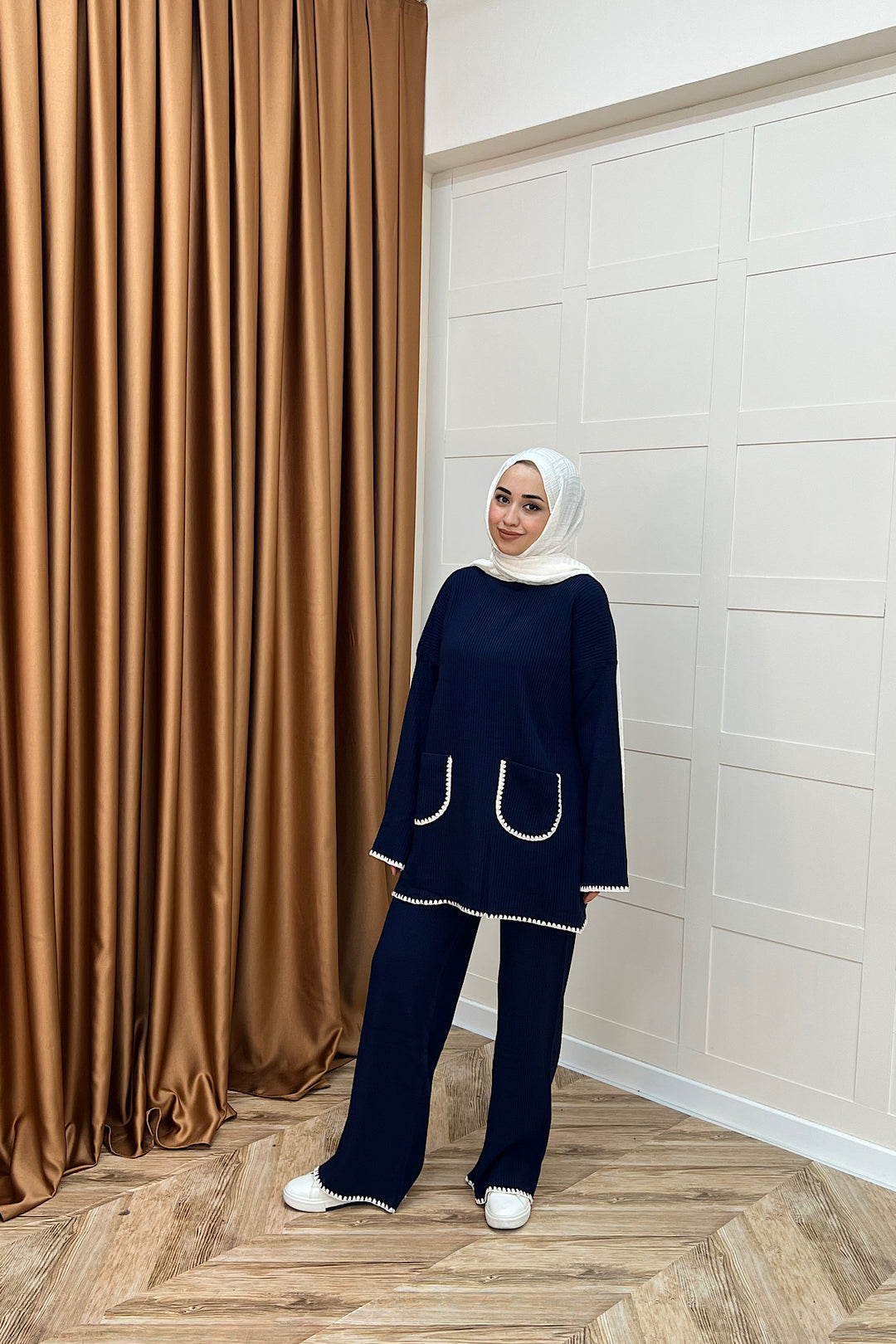 Cep Örgülü Triko Takım Lacivert 24200-LACIVERT