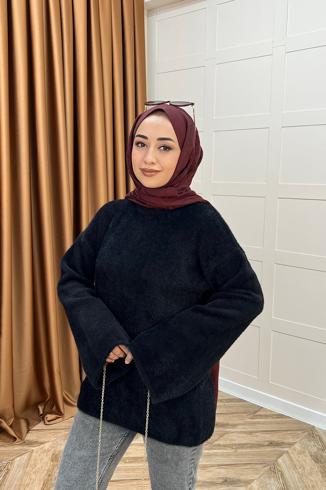 Leyal Triko Kazak Siyah 25440-SIYAH