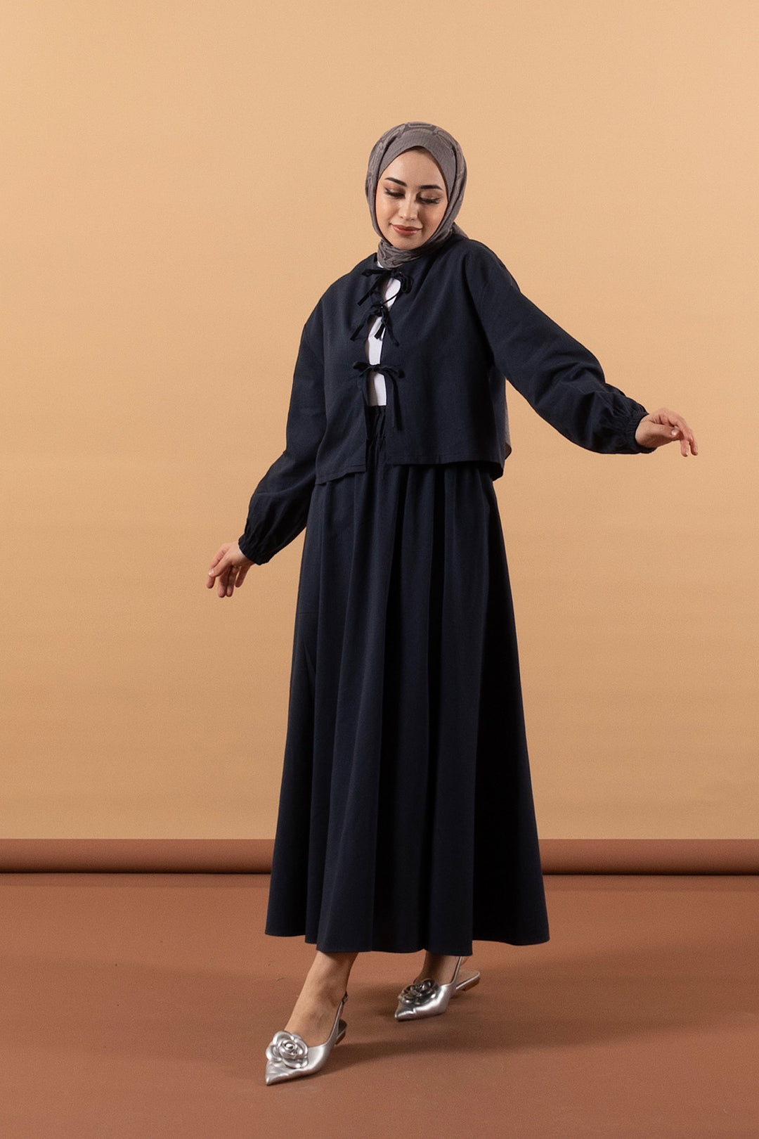 Larne Etekli Takım Lacivert 0119-LACIVERT