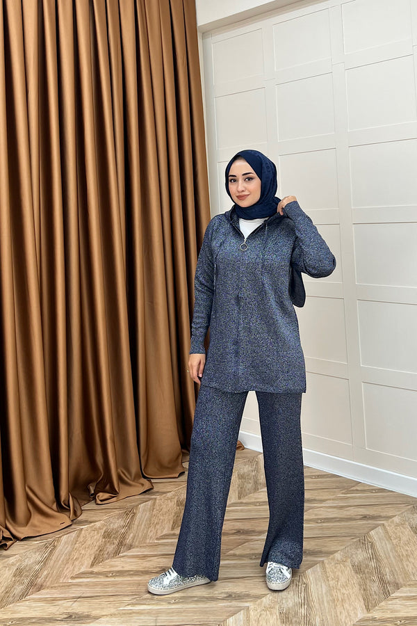 Rio Simli Triko Takım Lacivert 24600-LACIVERT