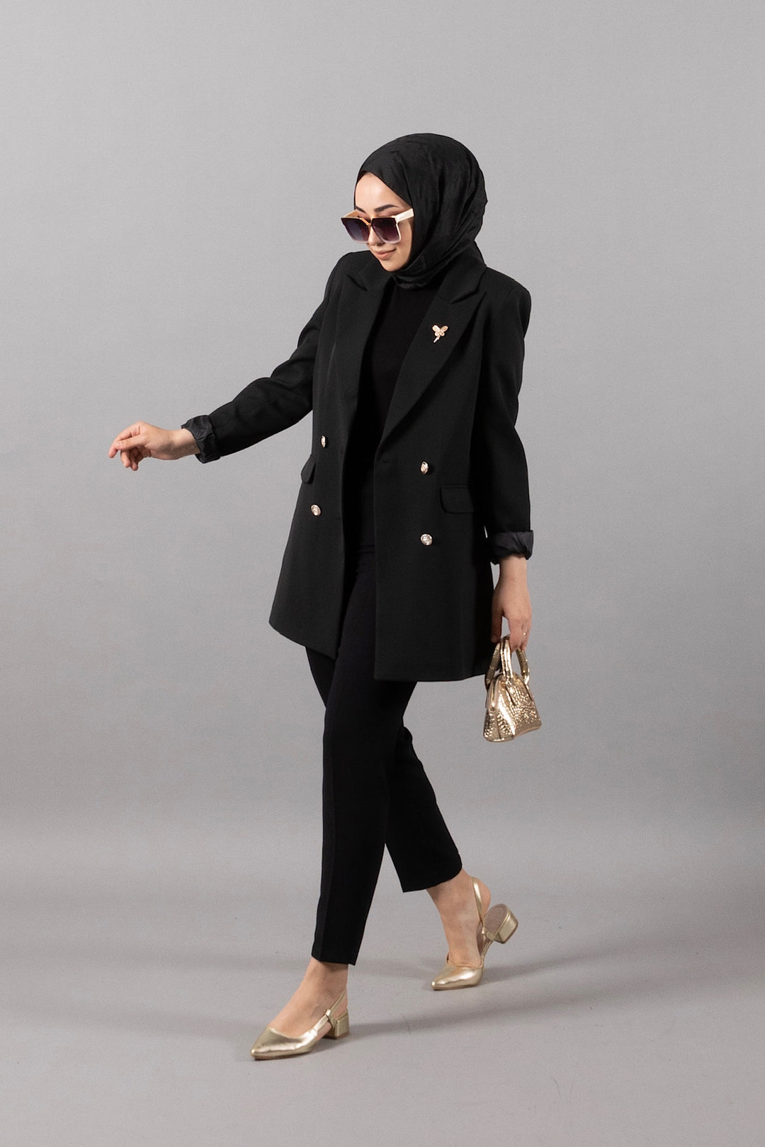 Arel Blazer Ceket Siyah 2028-SIYAH