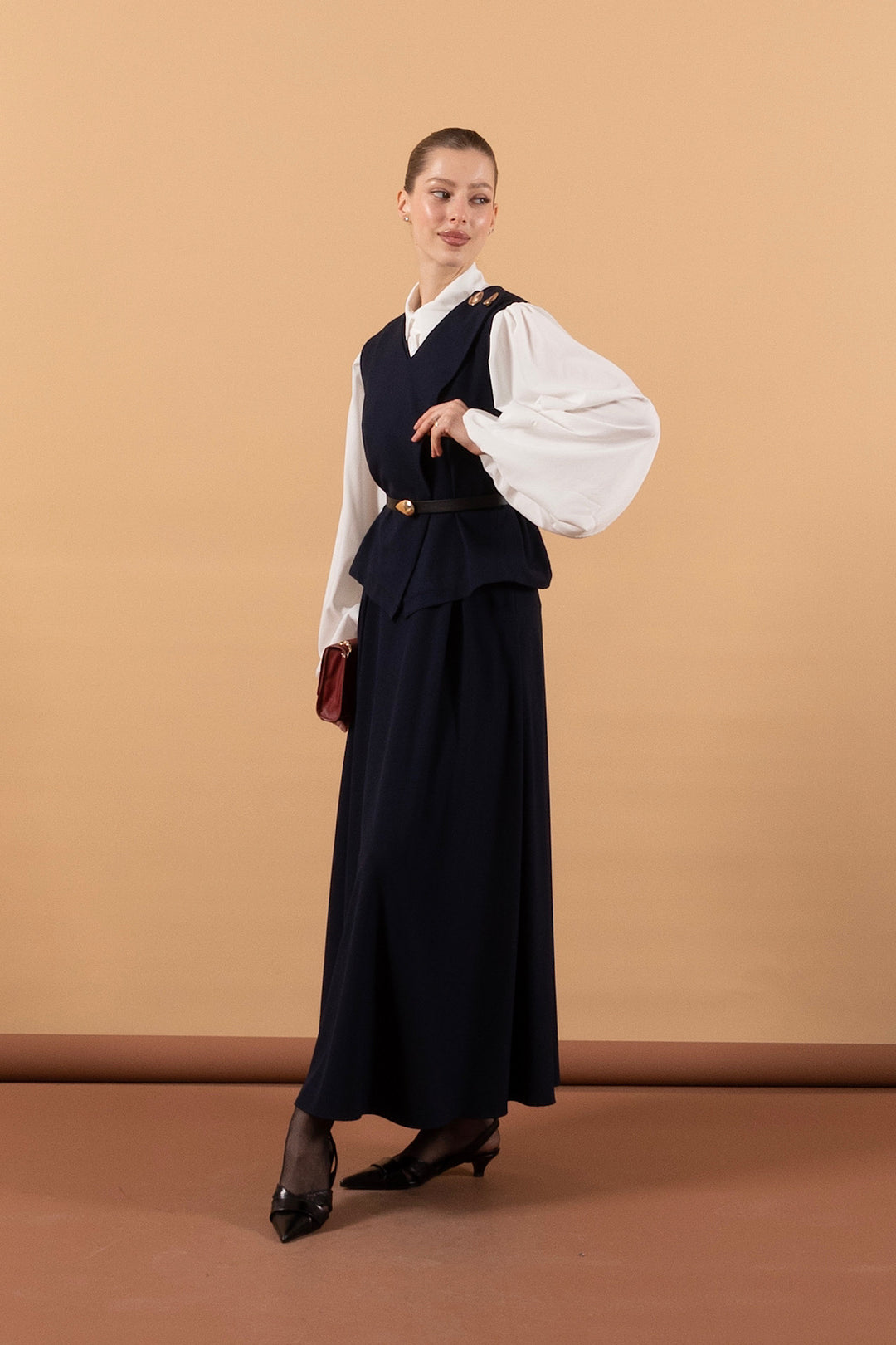 İkili Etek Takım Lacivert 1633-LACIVERT