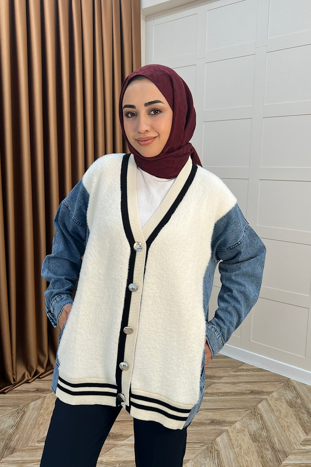 Kedi Sakal Kolej Kot Ceket Ekru 25390-EKRU