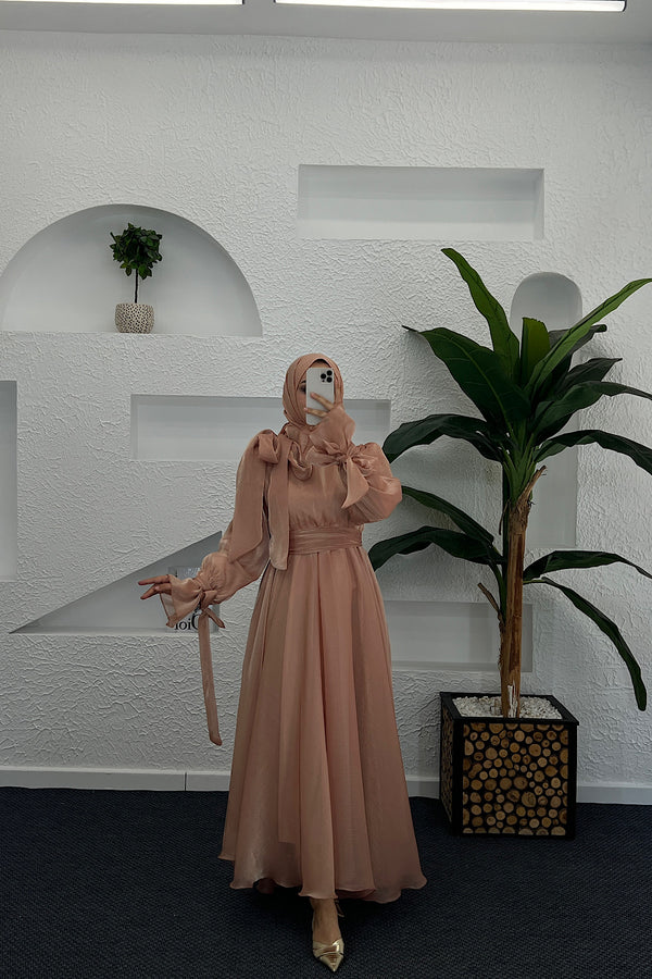 Leyla Abiye Vizon 9009-VIZON