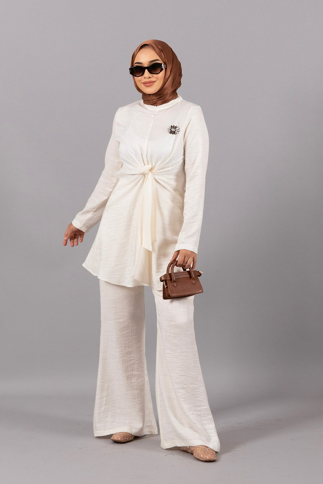 Livia Broş Detay İkili Takım Taş 3302-TAS