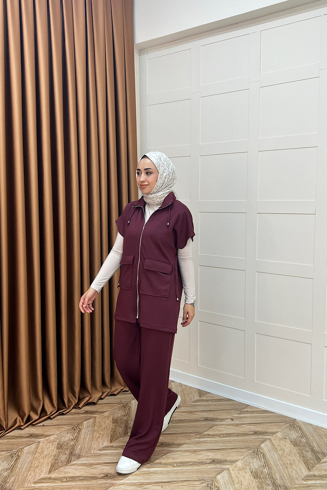 Lia Yelekli Takım Bordo 2023-BORDO