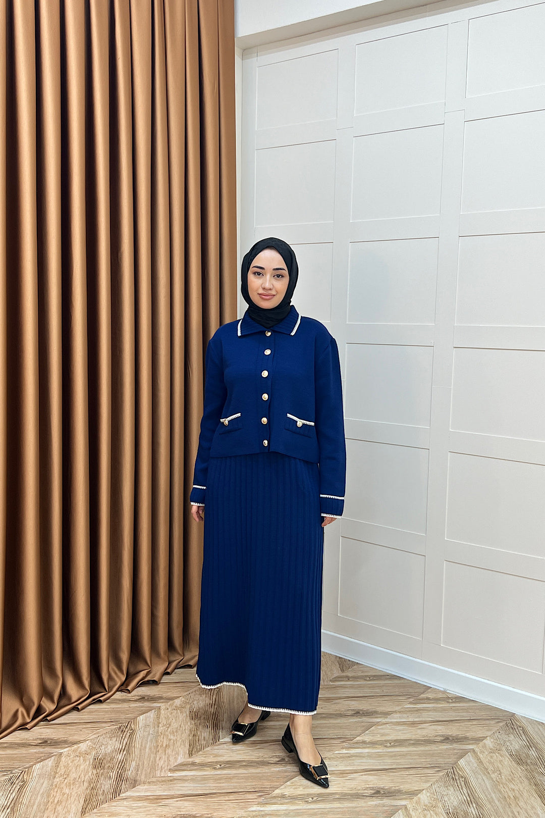 Roma Etekli Triko Takım Lacivert 20999-LACIVERT