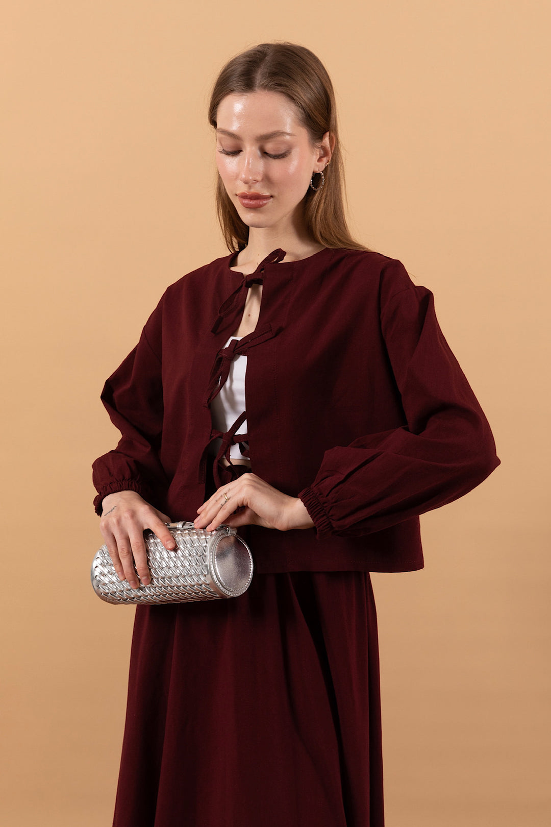 Larne Etekli Takım Bordo 0119-BORDO