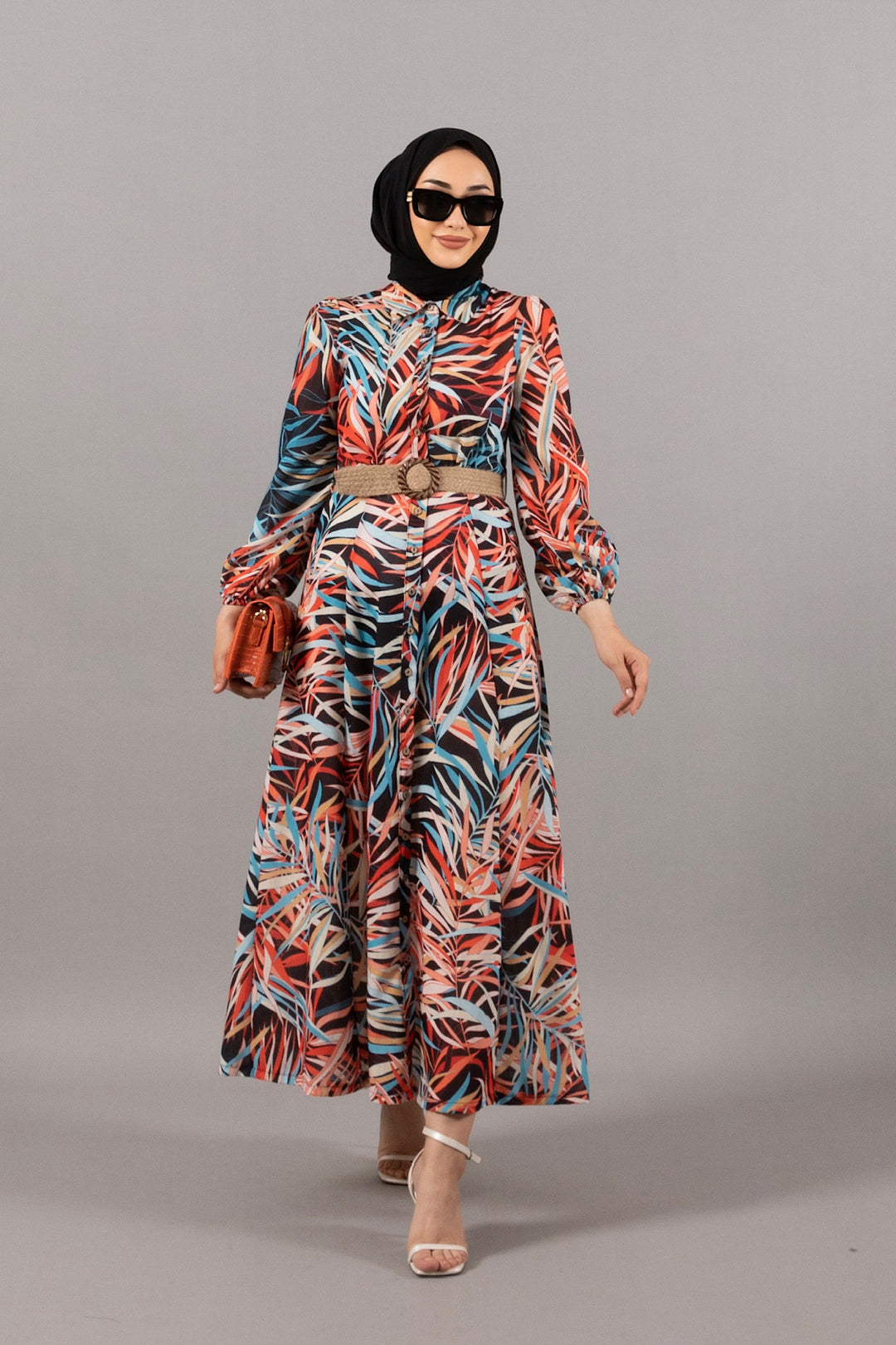 Emma Keten Elbise Siyah 4966-SIYAH