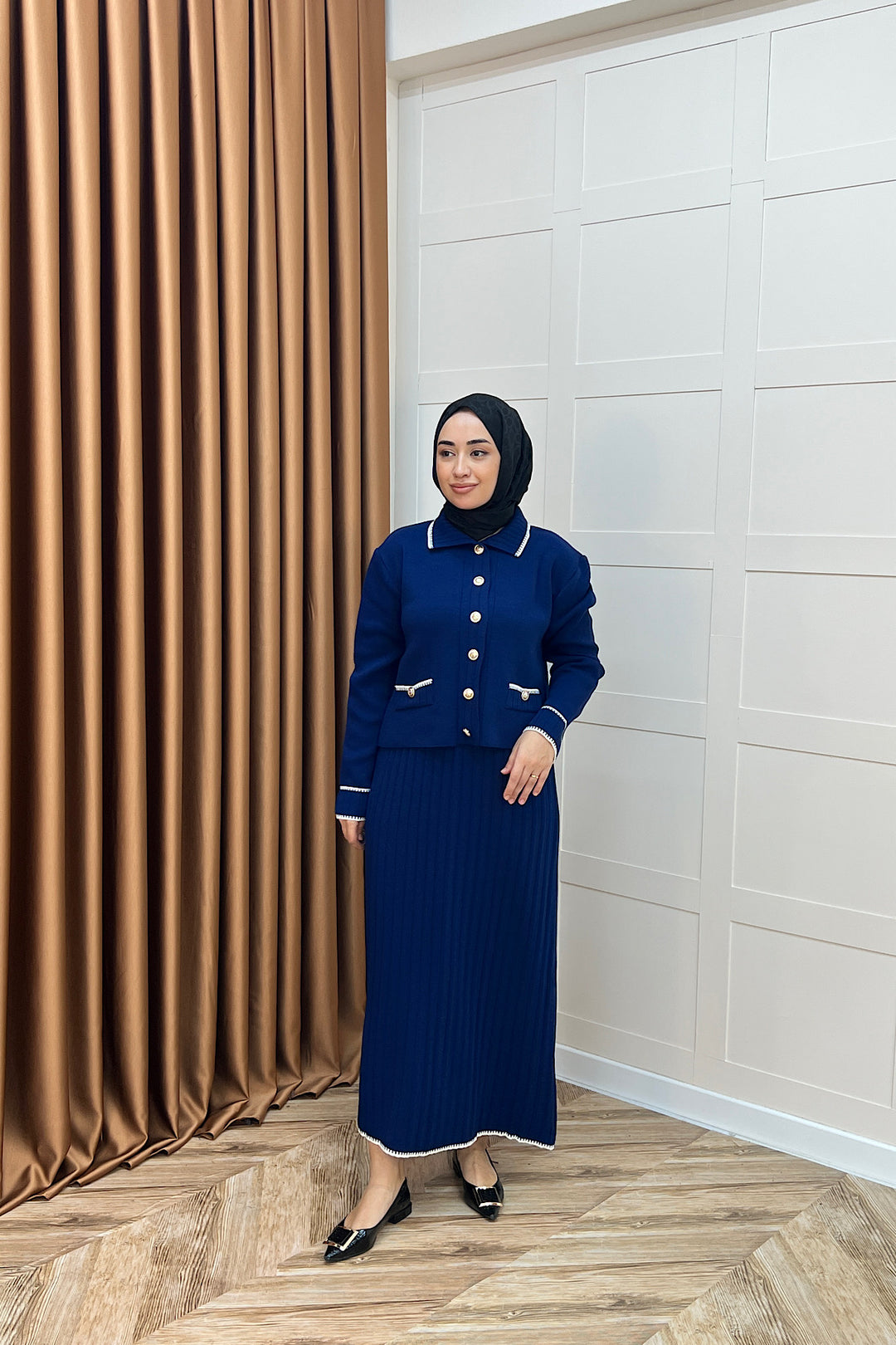 Roma Etekli Triko Takım Lacivert 20999-LACIVERT