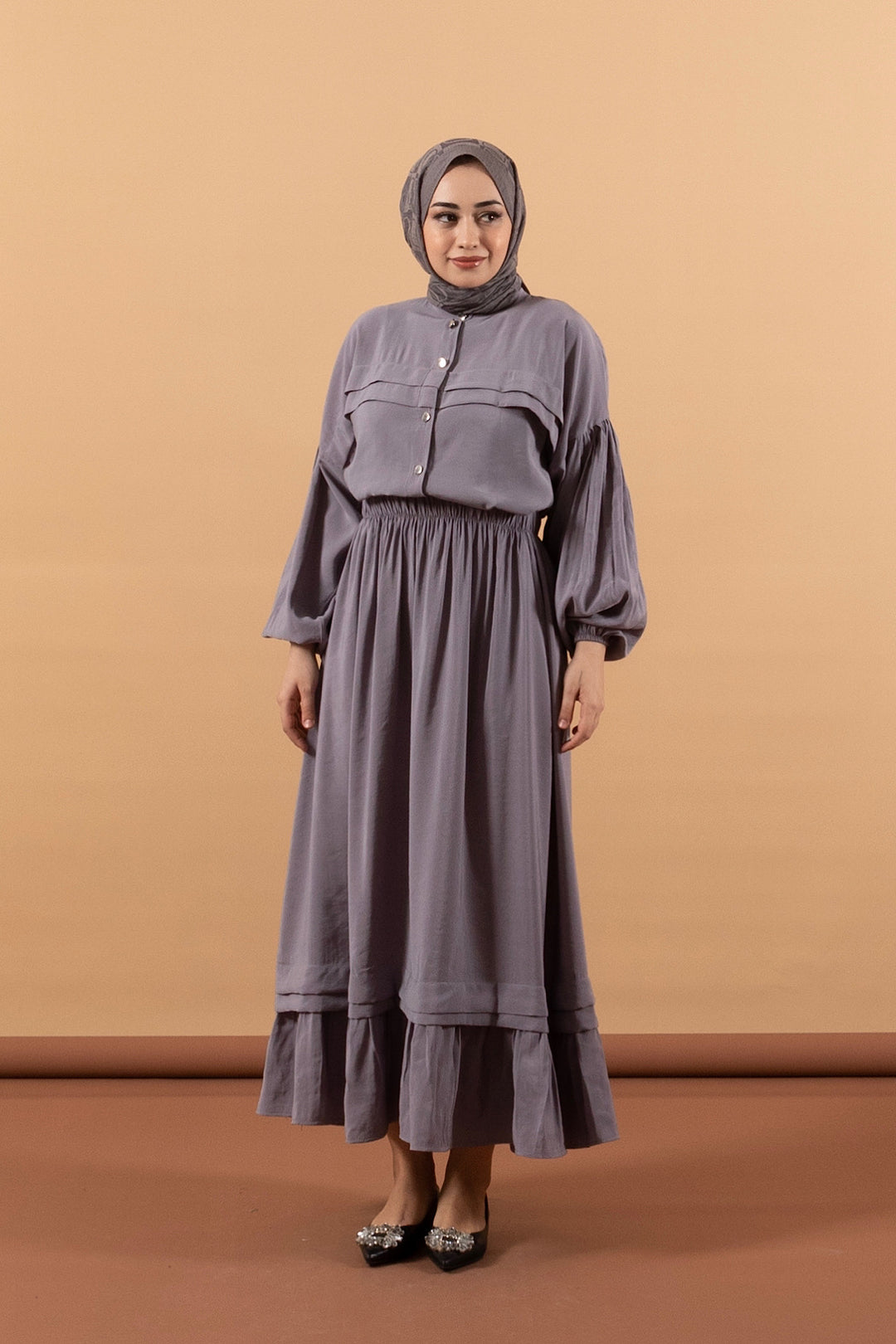 Luna Etekli Takım Gri 2101-GRI