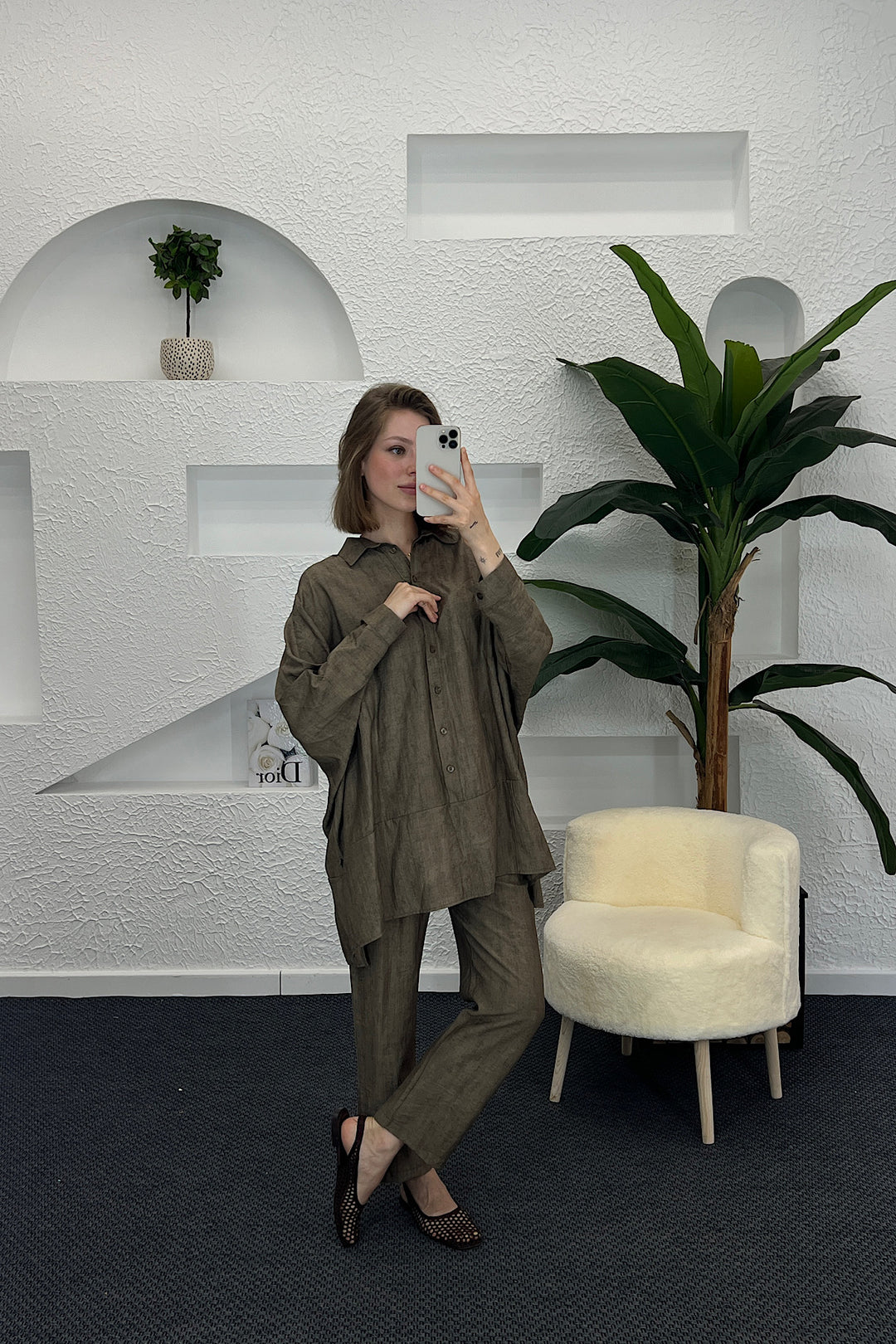 Elina Yarasa Kol İkili Takım Haki 1981-HAKI