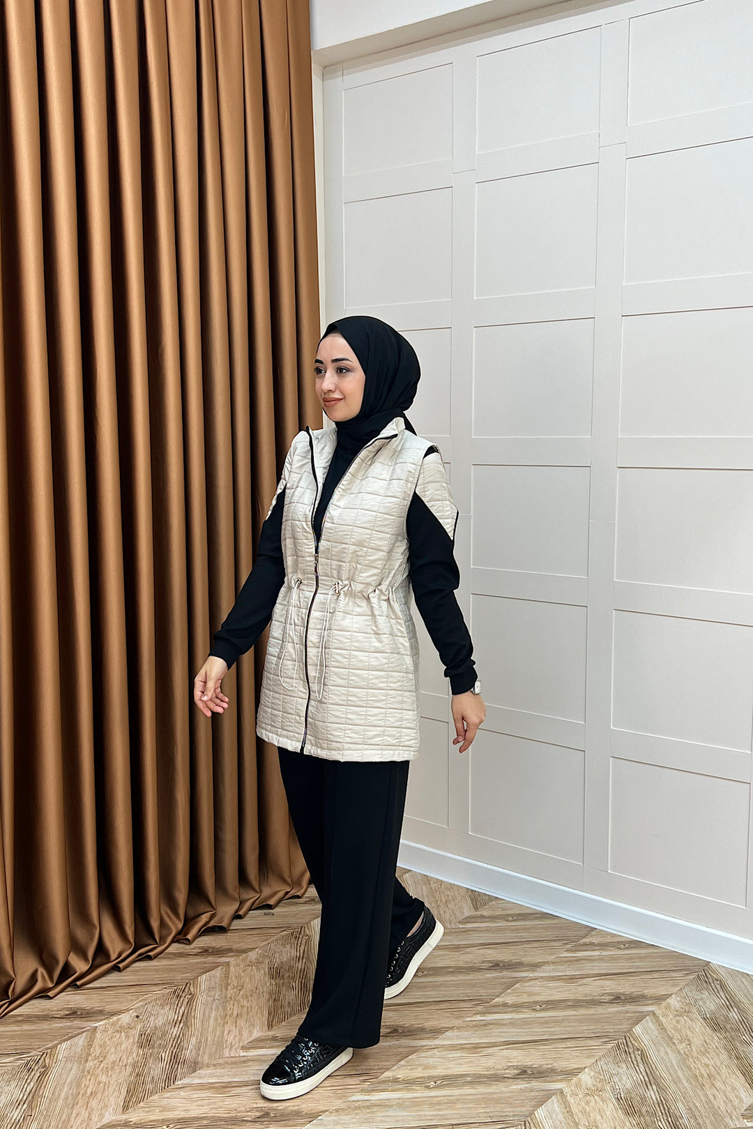 Armoni Kapitone Yelekli Üçlü Takım Taş 6015-Tas