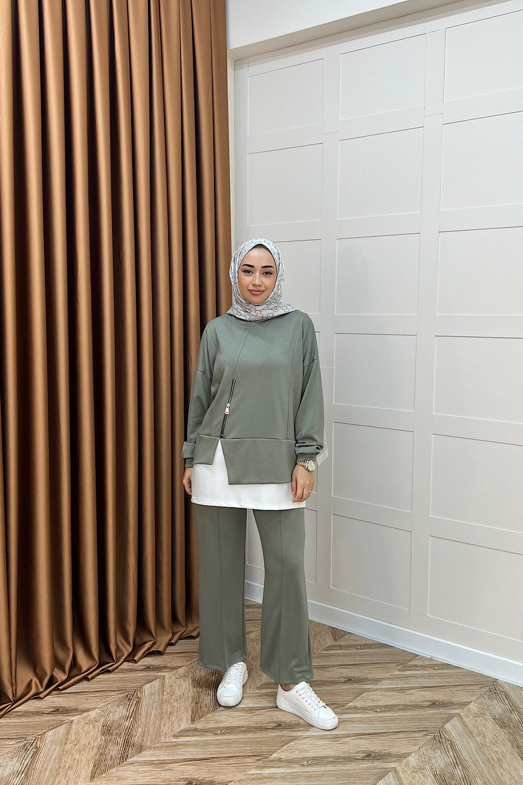 Melodi Frm Garnili Takım Yeşil 6009-YESIL