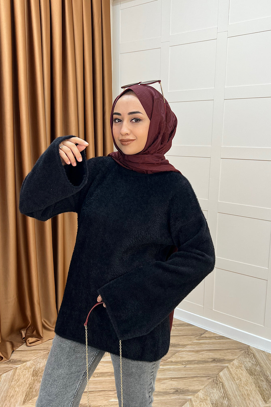 Leyal Triko Kazak Siyah 25440-SIYAH